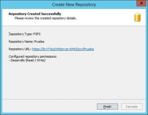 VisualSVNServer_Create_New_Repository_Finish